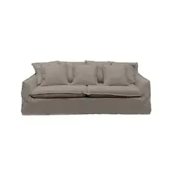 SOFAS HOME - SOFA PALENA LINO GRIS PIEDRA 3C