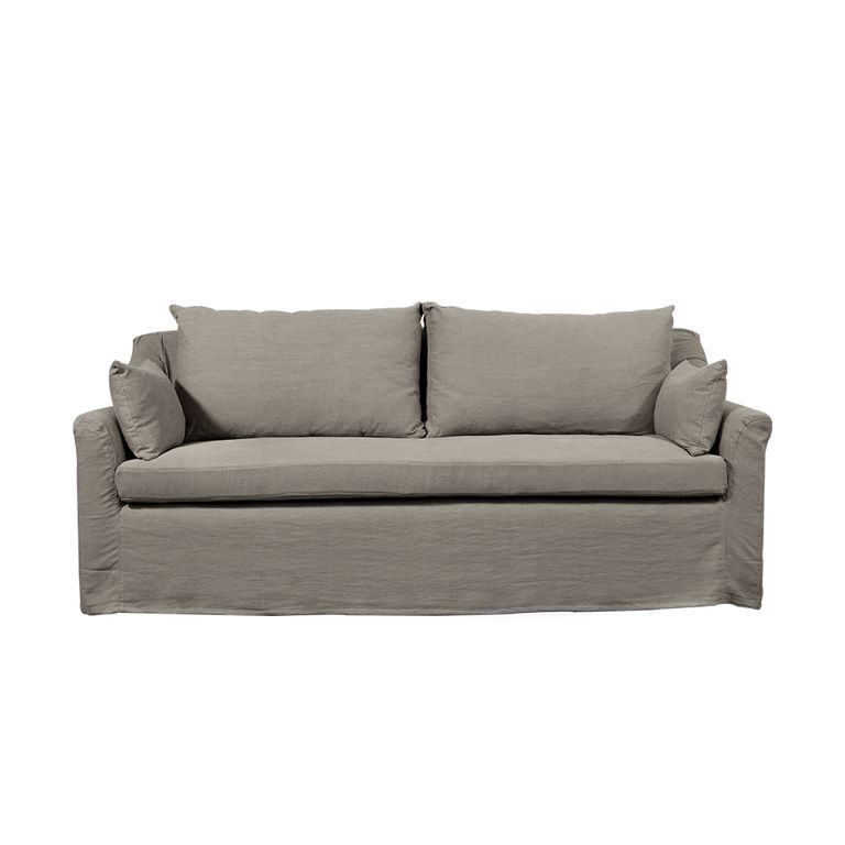 SOFA LIRCAY CHENILLE GRIS PIEDRA 3C