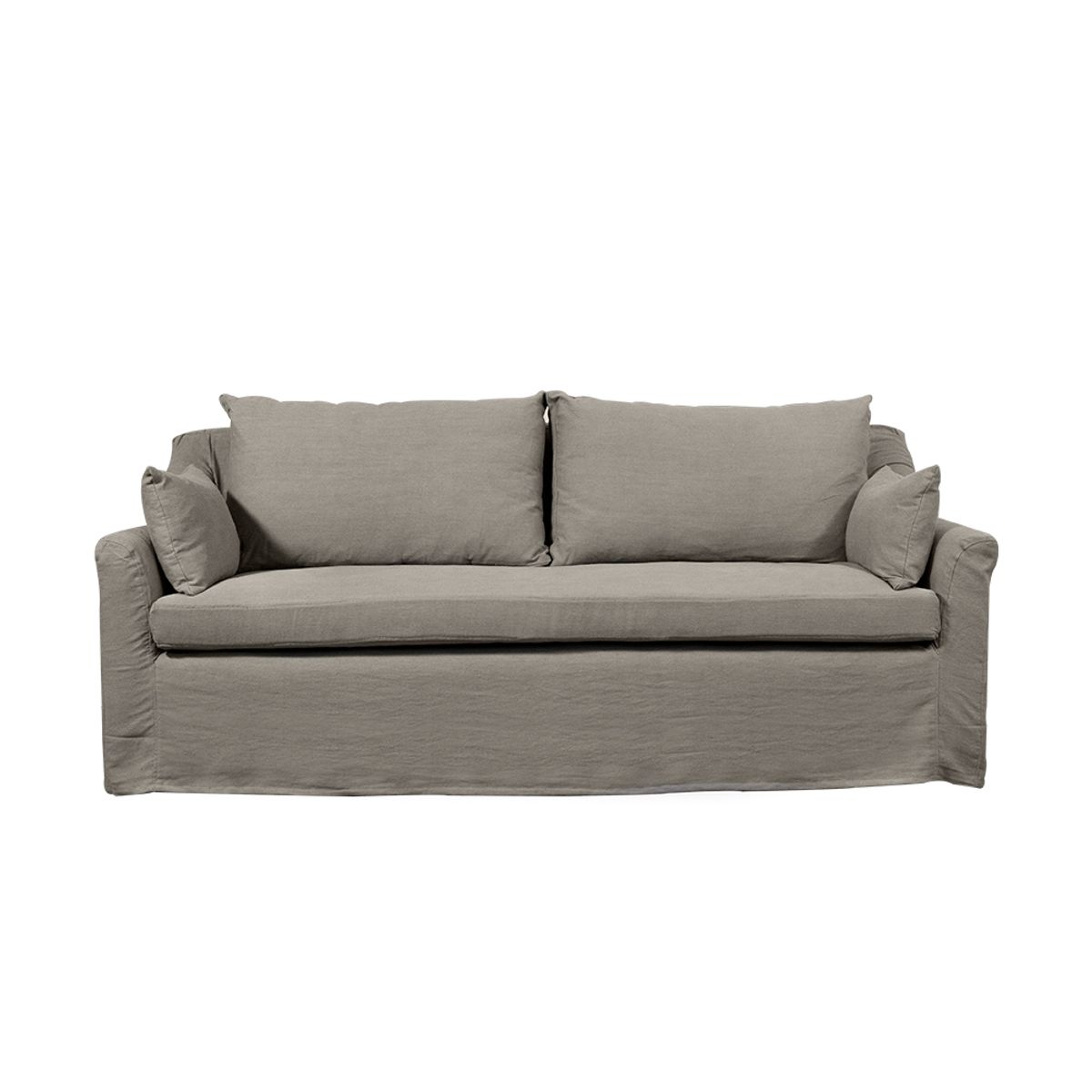 SOFAS HOME - SOFA LIRCAY CHENILLE GRIS PIEDRA 3C