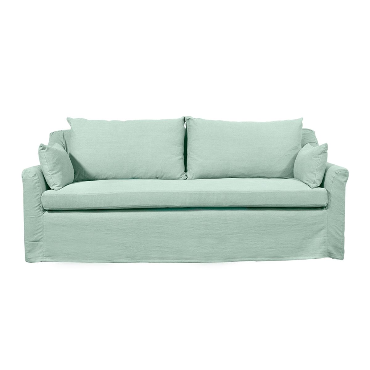 SOFAS HOME - SOFA LIRCAY LINO AGUA 3C
