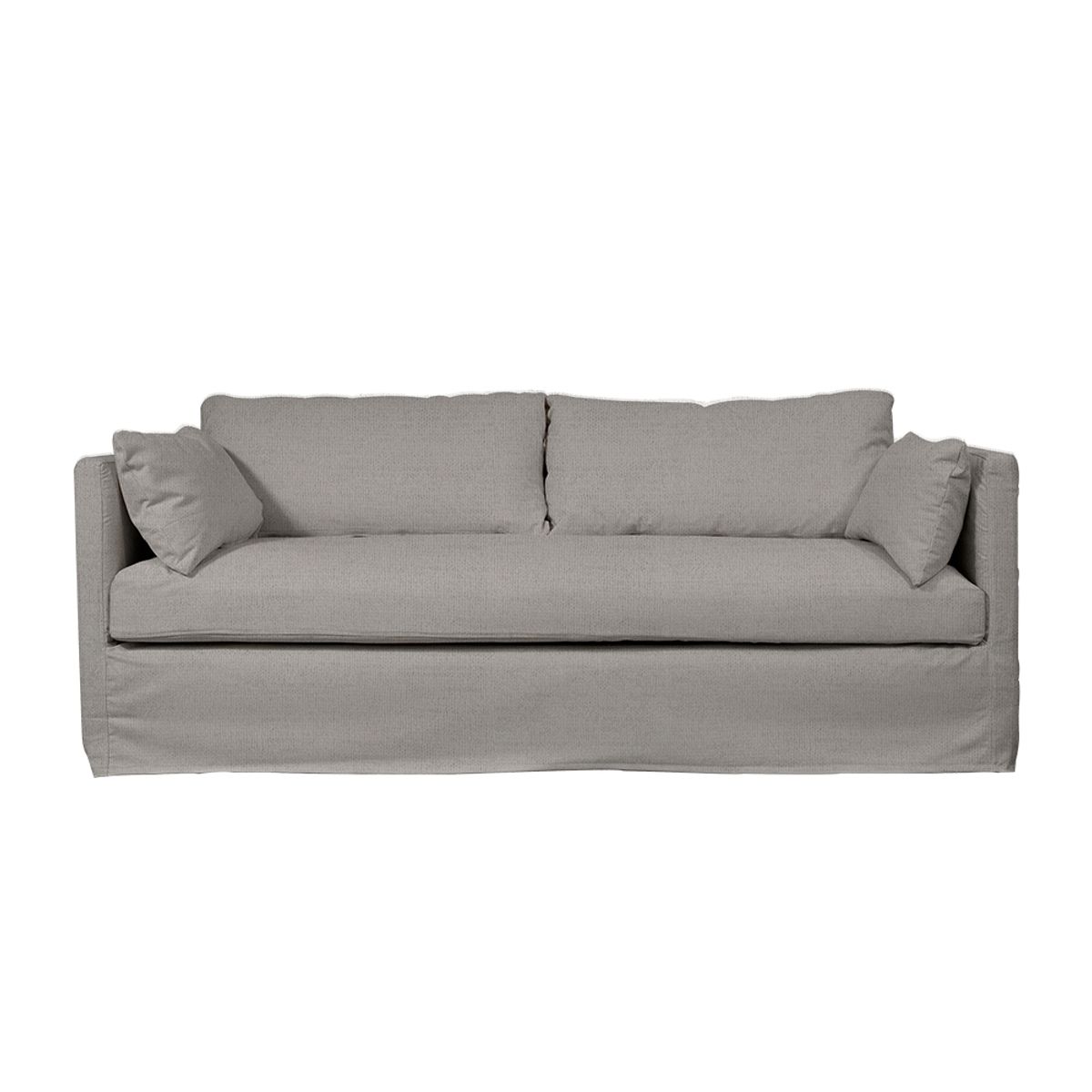 SOFAS HOME - SOFA QUEPE CHENILLE GRIS PIEDRA 3C