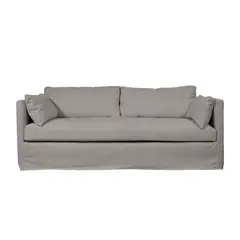 SOFAS HOME - SOFA QUEPE CHENILLE GRIS PIEDRA 3C