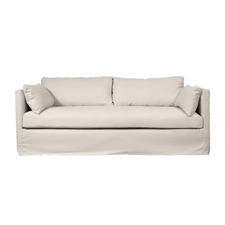 SOFA QUEPE CHENILLE HUESO 3C