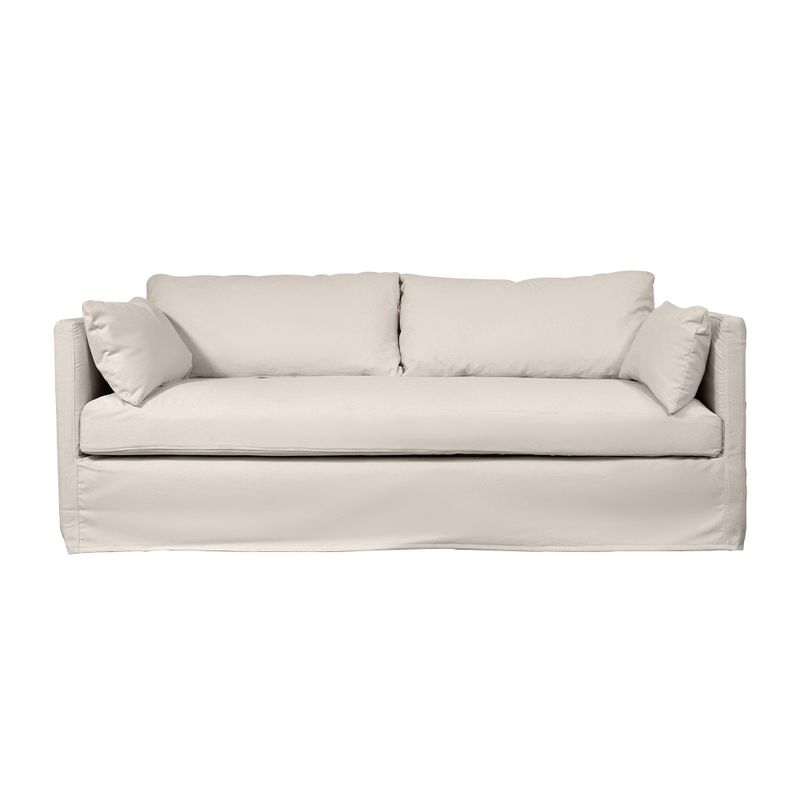 SOFAS HOME - SOFA QUEPE CHENILLE HUESO 3C