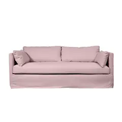SOFAS HOME - SOFA QUEPE CHENILLE PALO ROSA 3C