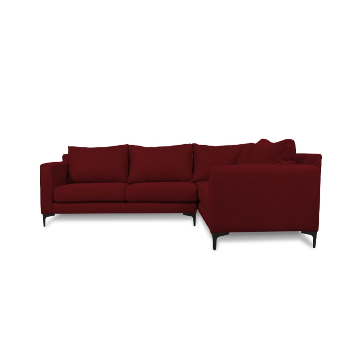 SOFAS HOME - SECCIONAL ALANNA FELPA ROJO
