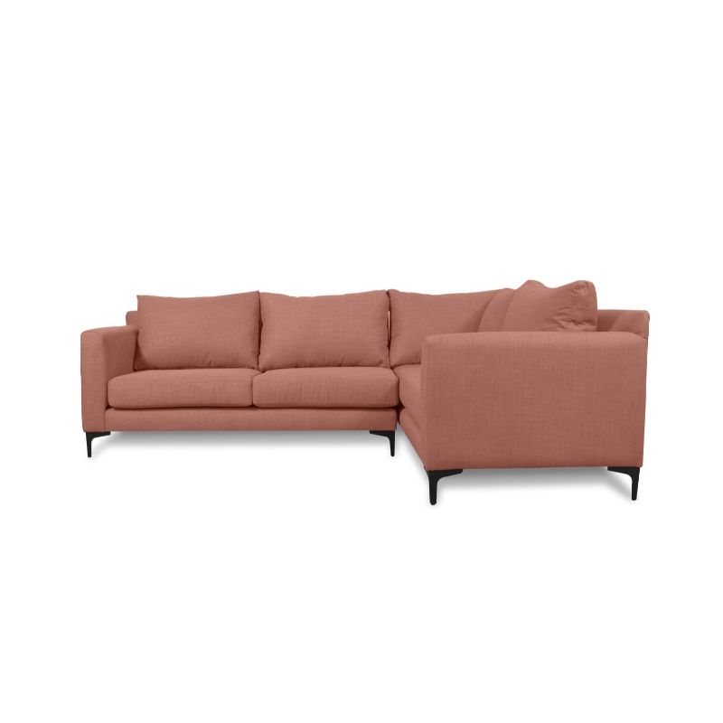 SOFAS HOME - SECCIONAL ALANNA FELPA PALO ROSA
