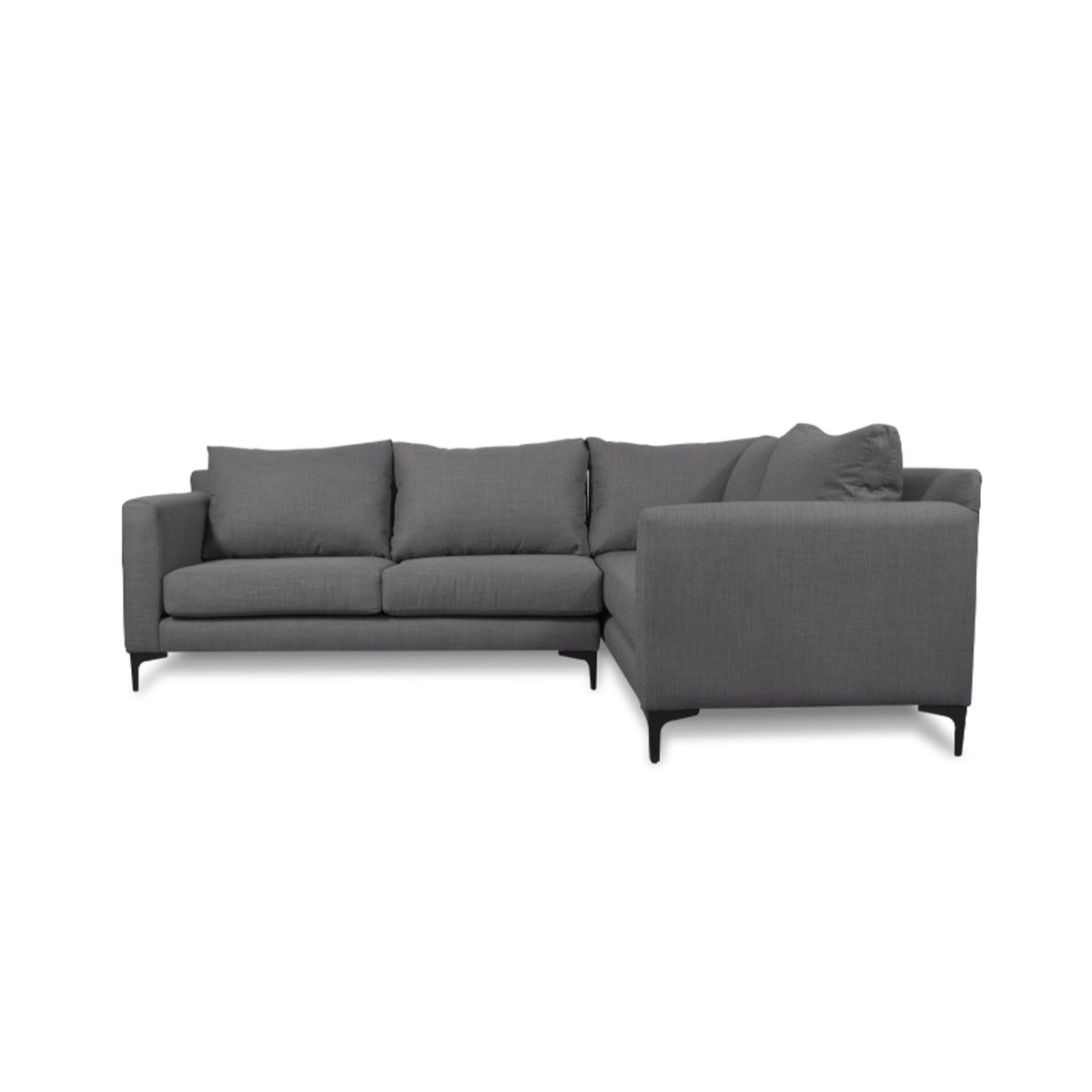 SOFAS HOME - SECCIONAL ALANNA FELPA GRIS