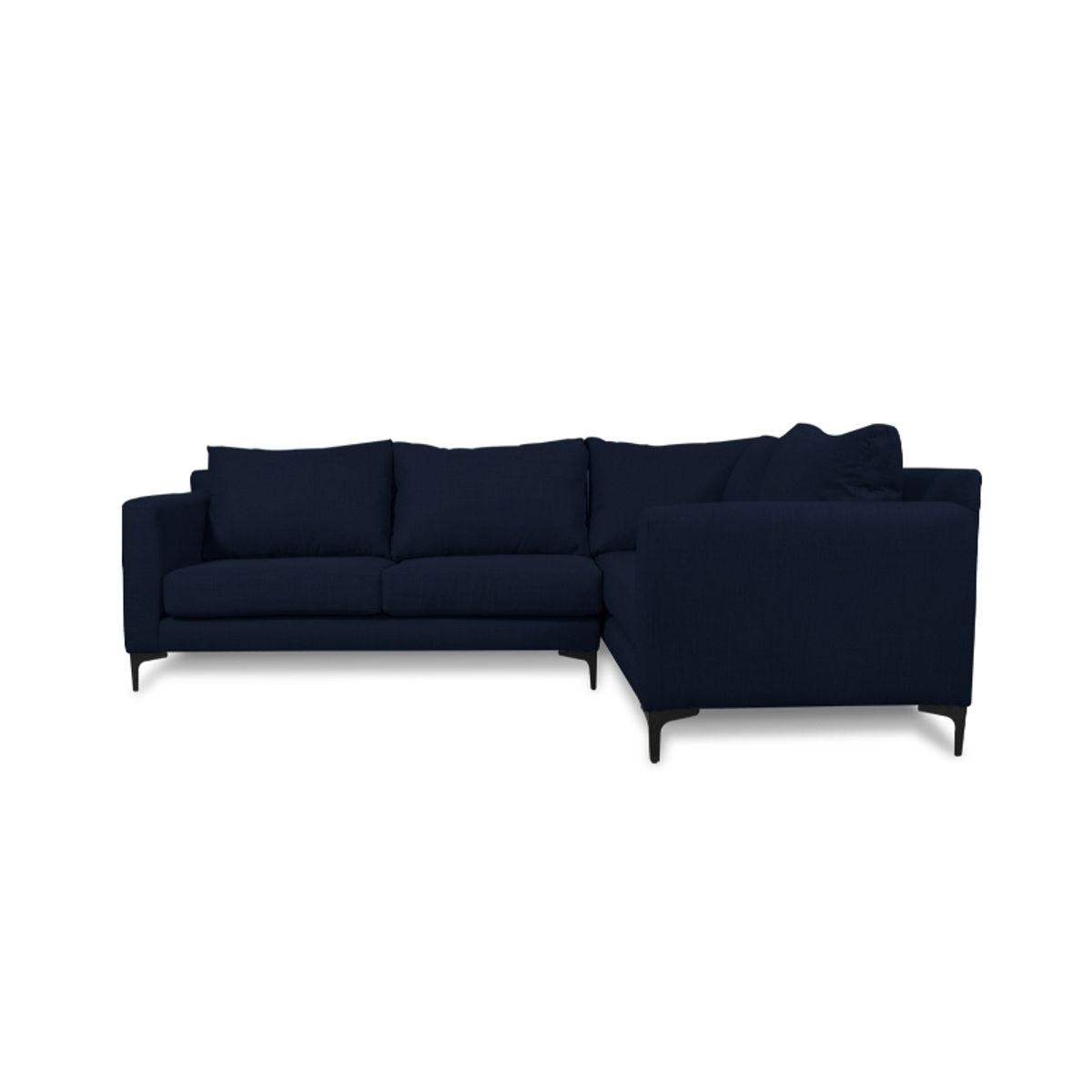 SOFAS HOME - SECCIONAL ALANNA FELPA AZUL
