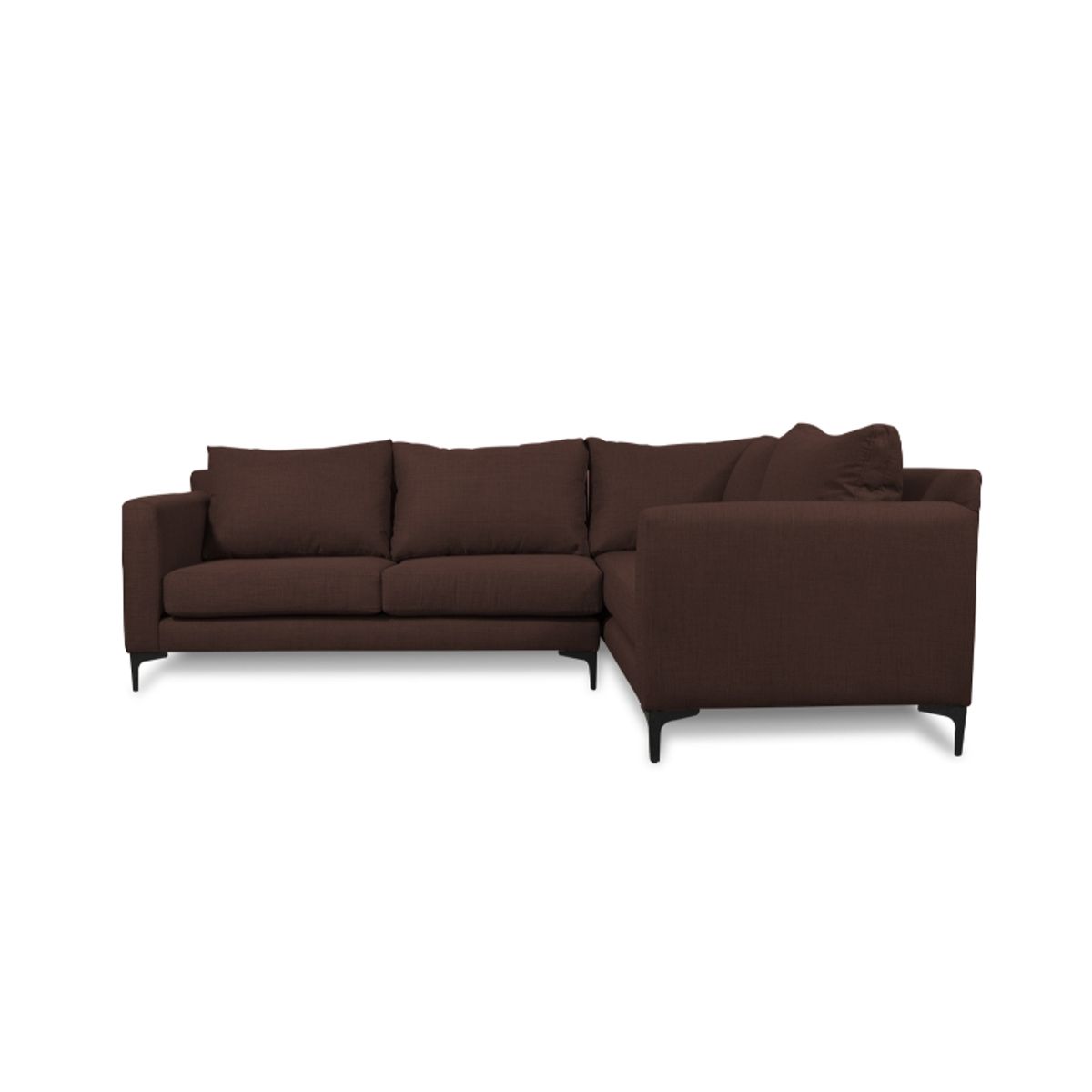 SOFAS HOME - SECCIONAL ALANNA CHENILLE TIPO LINO CAFE