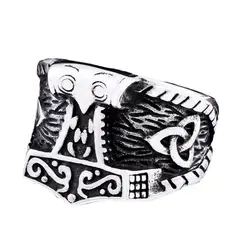 LOBOS - Anillo de hombre Mjolnir vikingo