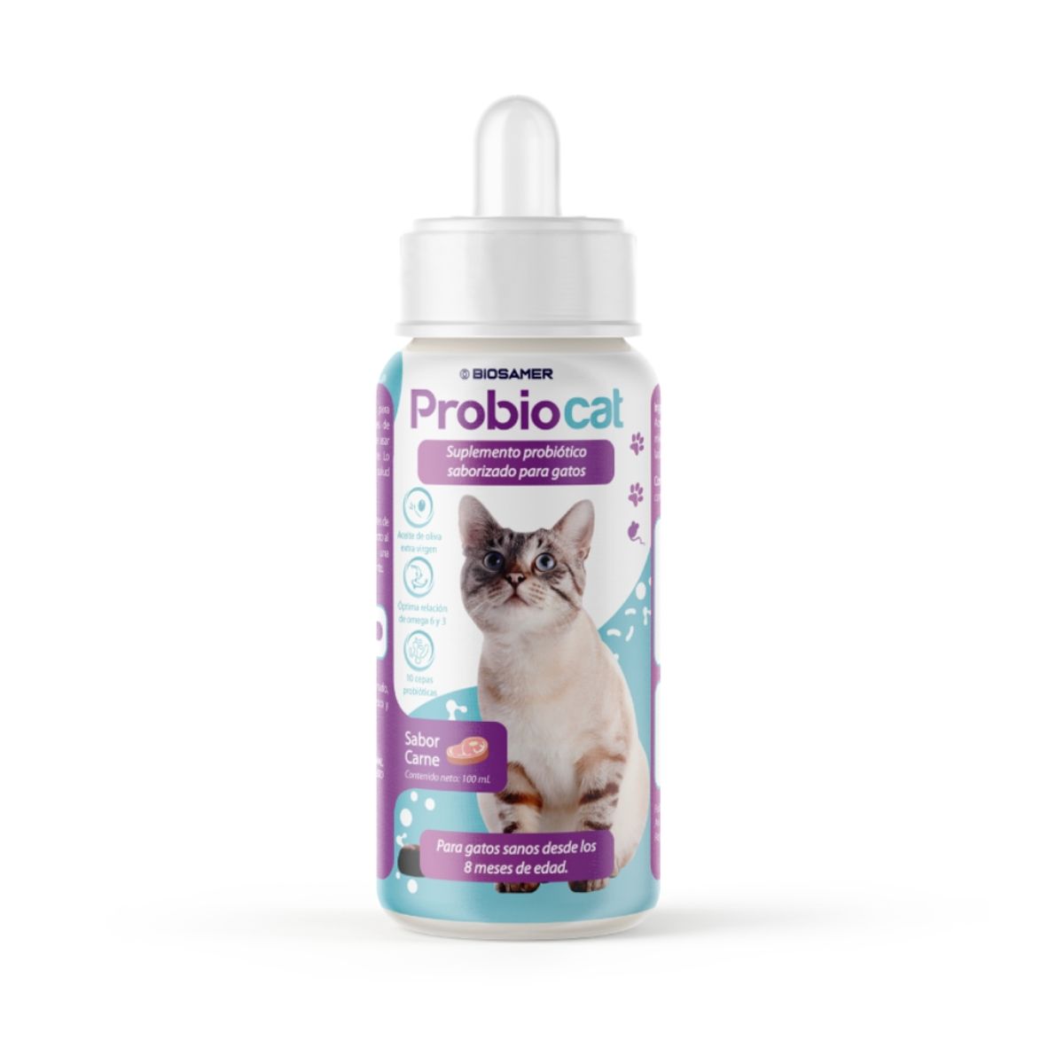 BIOSAMER - Probiótico Para Gatos - Probiocat 10 Cepas