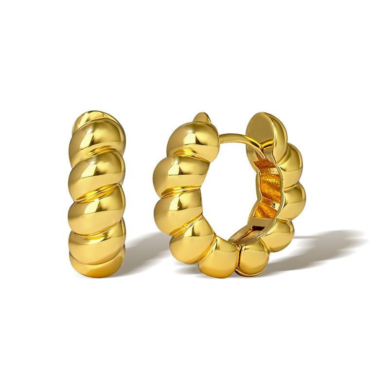 GENERICO - Aros Argollas Hipoalergénico Dorado pendiente