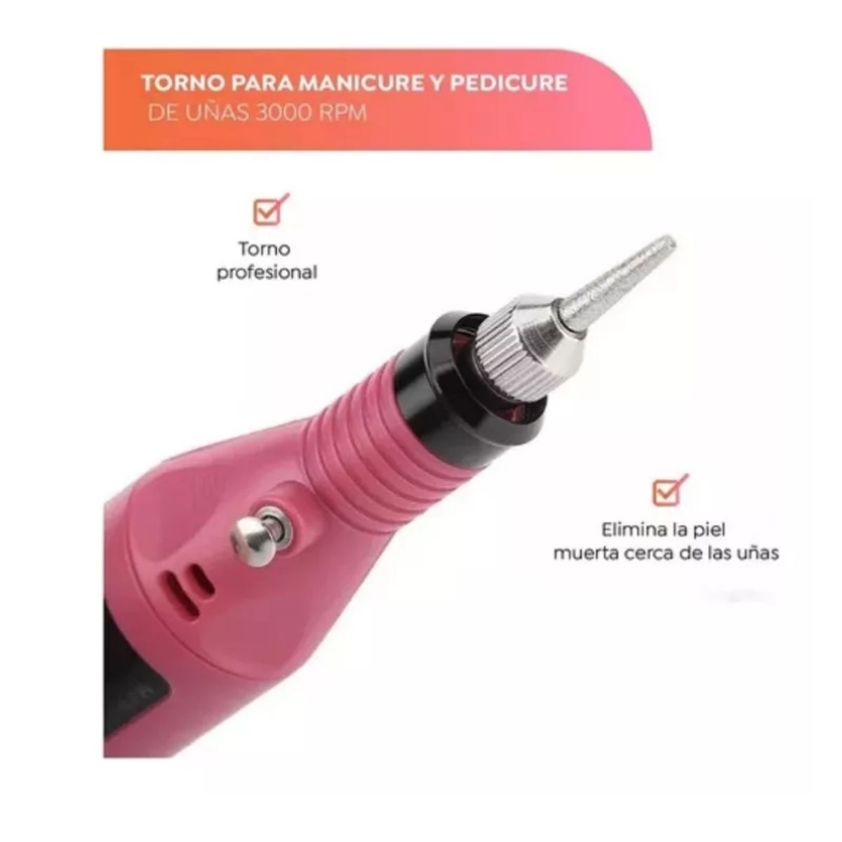 GENERICO - Torno De Uñas Eléctrico Con Accesorios