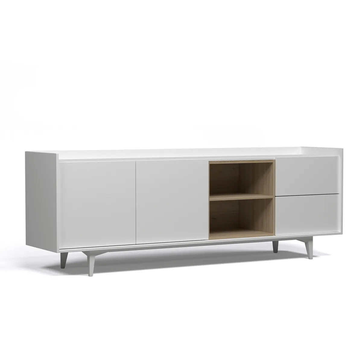 MEDULAR - Rack tv 85 studio blanco Medular