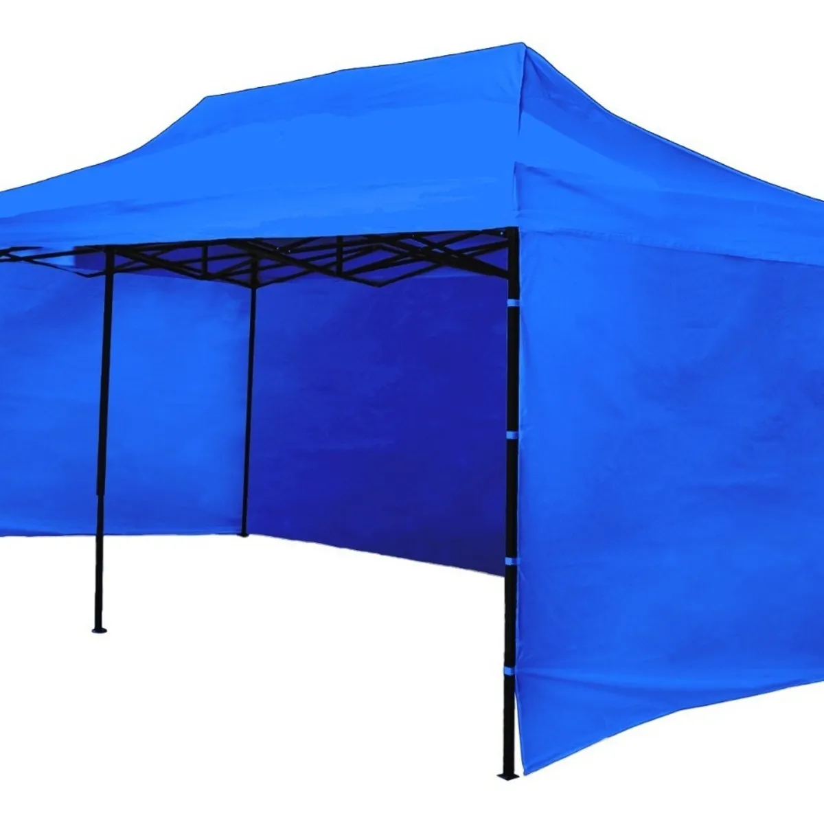 JARDIMEX - Toldo 6x3 Paredes Lateral Impermeable Araña Ajustable Azul