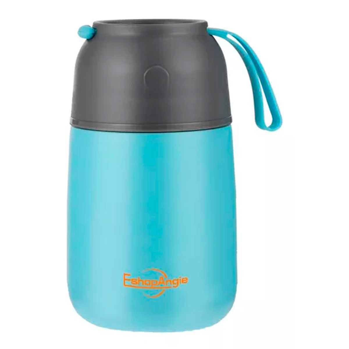ESHOPANGIE - Termo De Comida Acero Inoxidable De 650ml  Cuchara Celeste