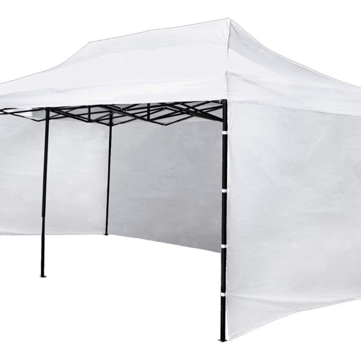 JARDIMEX - Toldo Araña Plegable 3x6 Azul Impermeable Filtro UV Paredes Jardimex
