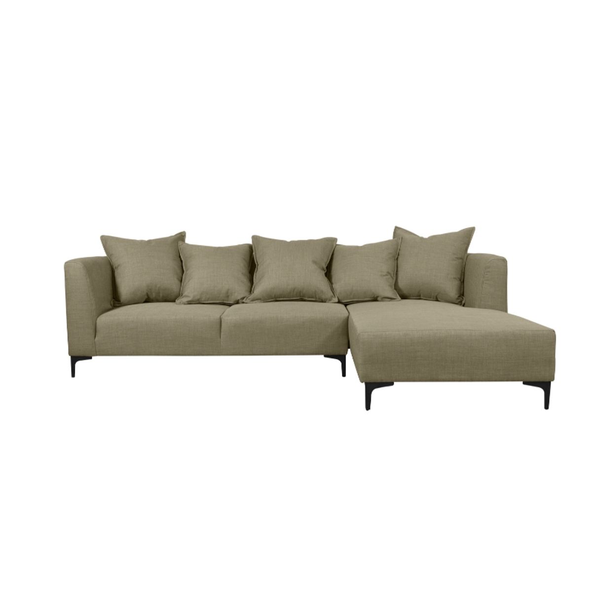 SOFAS HOME - SECCIONAL CORDELIA FELPA BEIGE