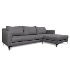 SOFAS HOME - SECCIONAL KAILE CHENILLE TIPO LINO GRIS