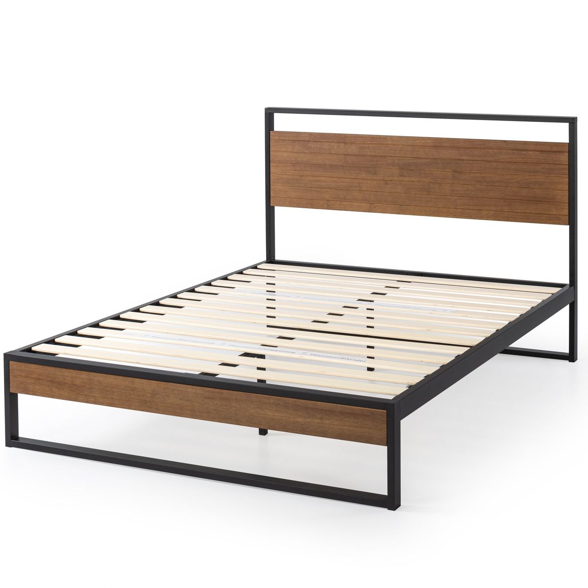 ZINUS - Base cama con respaldo SUZANNE Zinus 2 plazas 150x190x36cm