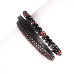 GINO RODINIS - Brazalete de cuero B286