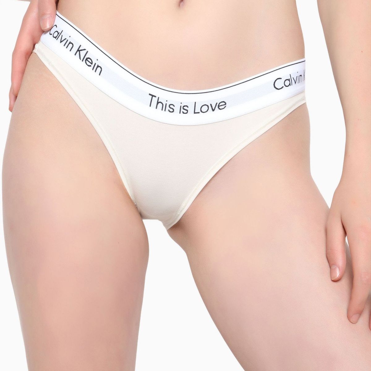CALVIN KLEIN - Calzón Bikini - Modern Cotton Crema Calvin Klein