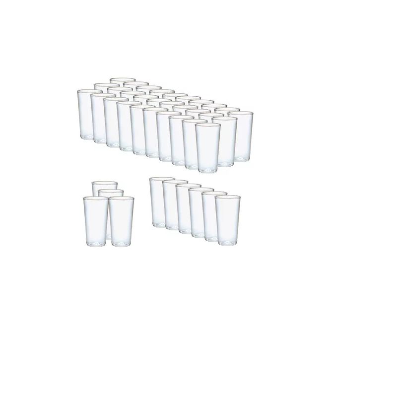 Pasteleria - 40 Set Vasos Desechables Vaso Plastico Vasos Acrilicos 300ml