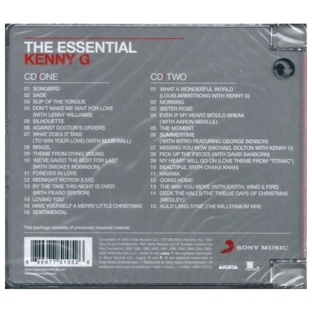 HITWAY MUSIC - KENNY G - ESSENTIAL KENNY G (2CD) - CD