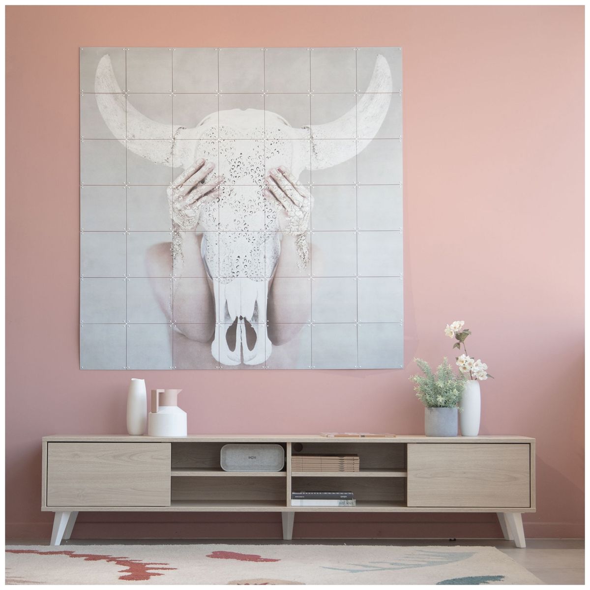 MEDULAR - Rack tv 85 bajo atacama ee cafe claro Medular