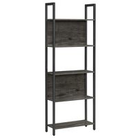 Estante Librero 5 niveles Negro