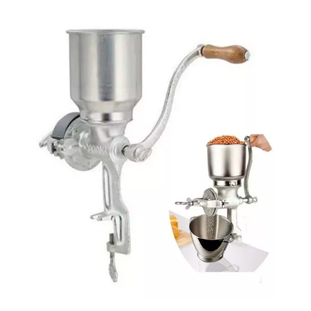 GENERICO - Molino Manual Metálico De Choclo Maiz