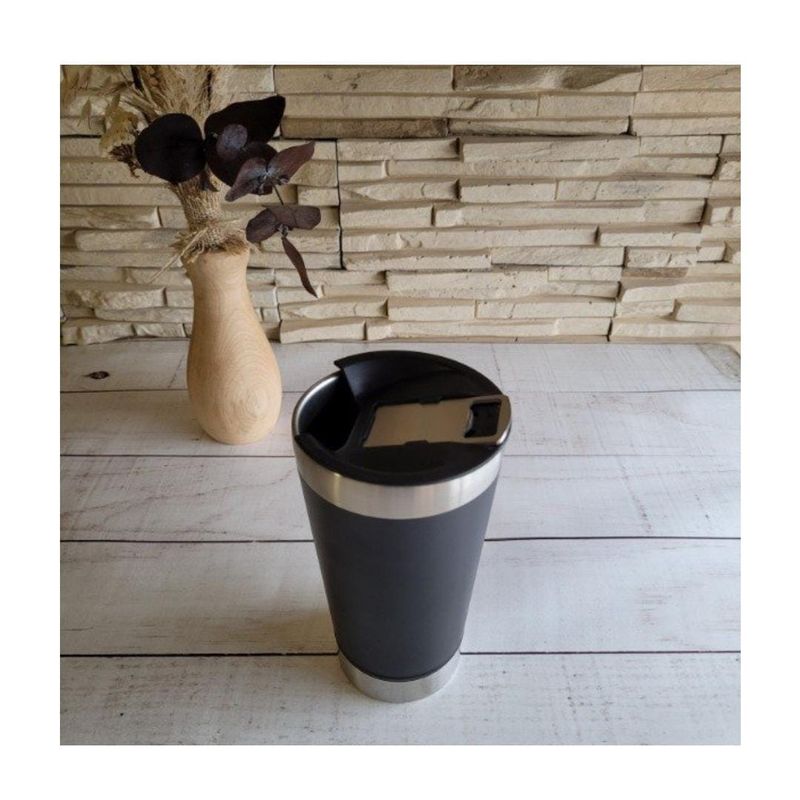 GENERICO - Vaso  Cervecero Acero Inox Frio Y Caliente Premium