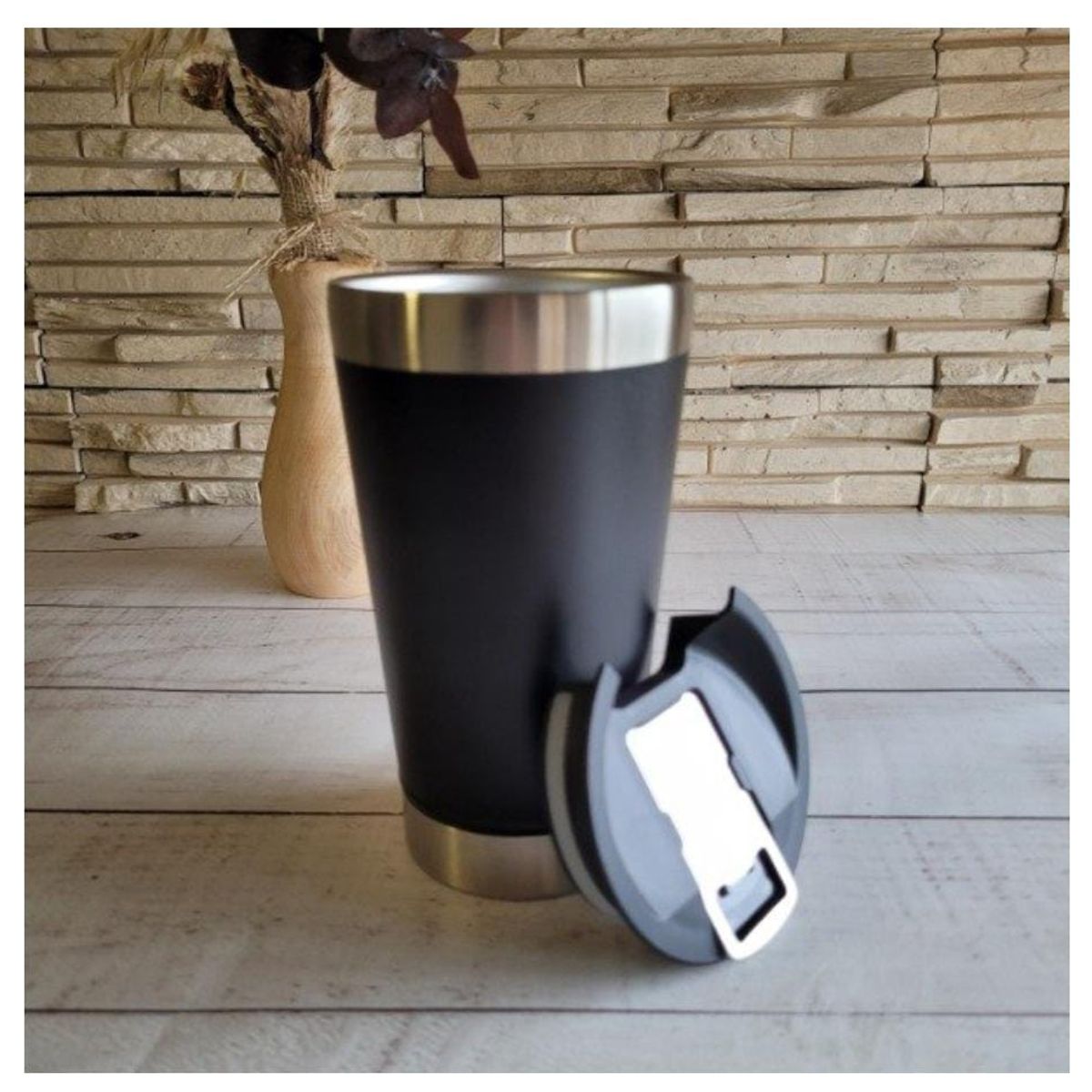 GENERICO - Pack 2 Vasos Térmicos Cervecero Acero Inox Frio Y Caliente Premium