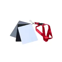 GENERICO - Tarjeta Balance Blanco Gris Negro 18 Con Correa De Cuello