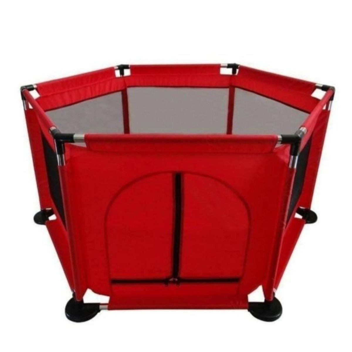 GENERICO - Corral de Seguridad Hexagonal Para Bebes Rojo