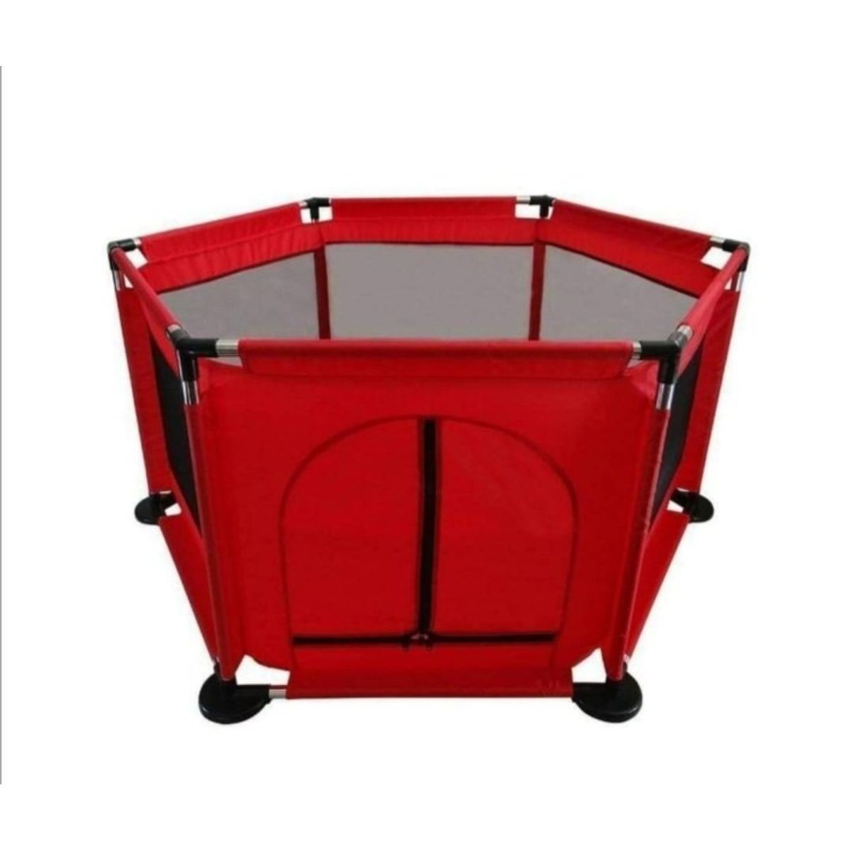 GENERICO - Corral de Seguridad Hexagonal Para Bebes Rojo