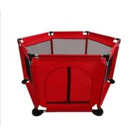 Corral de Seguridad Hexagonal Para Bebes Rojo