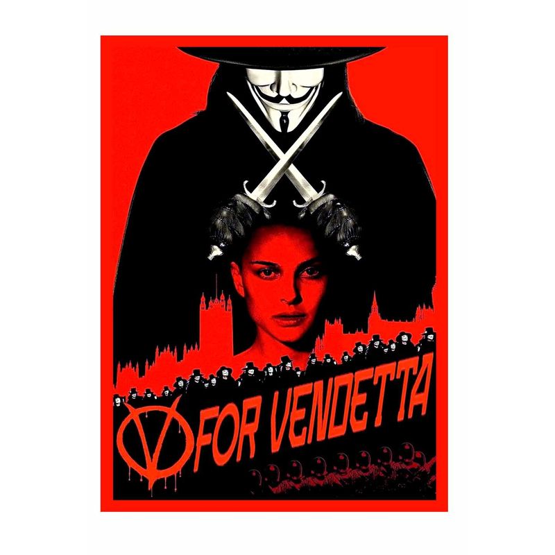 GENERICO - Cuadro De 50x70 De V De Vendetta