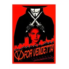 GENERICO - Cuadro De 50x70 De V De Vendetta