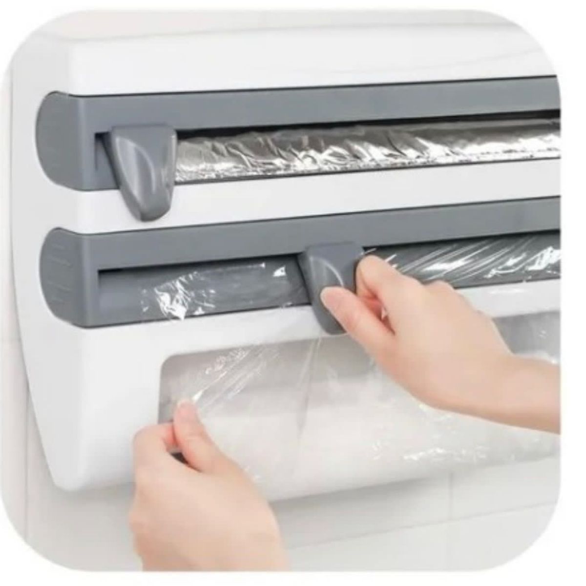 GENERICO - Dispensador Cocina Soporte 4 En1 Rollo Papel Nova Film Alusa…