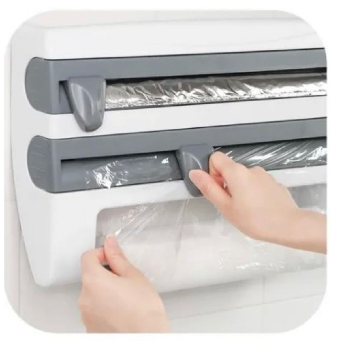 GENERICO - Dispensador Cocina Soporte 4 En1 Rollo Papel Nova Film Alusa…