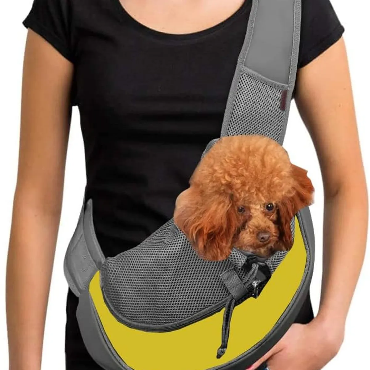 DEFENSOR FOREVER - Bolso Banano Transportador Para Mascotas Perro gato Amarillo