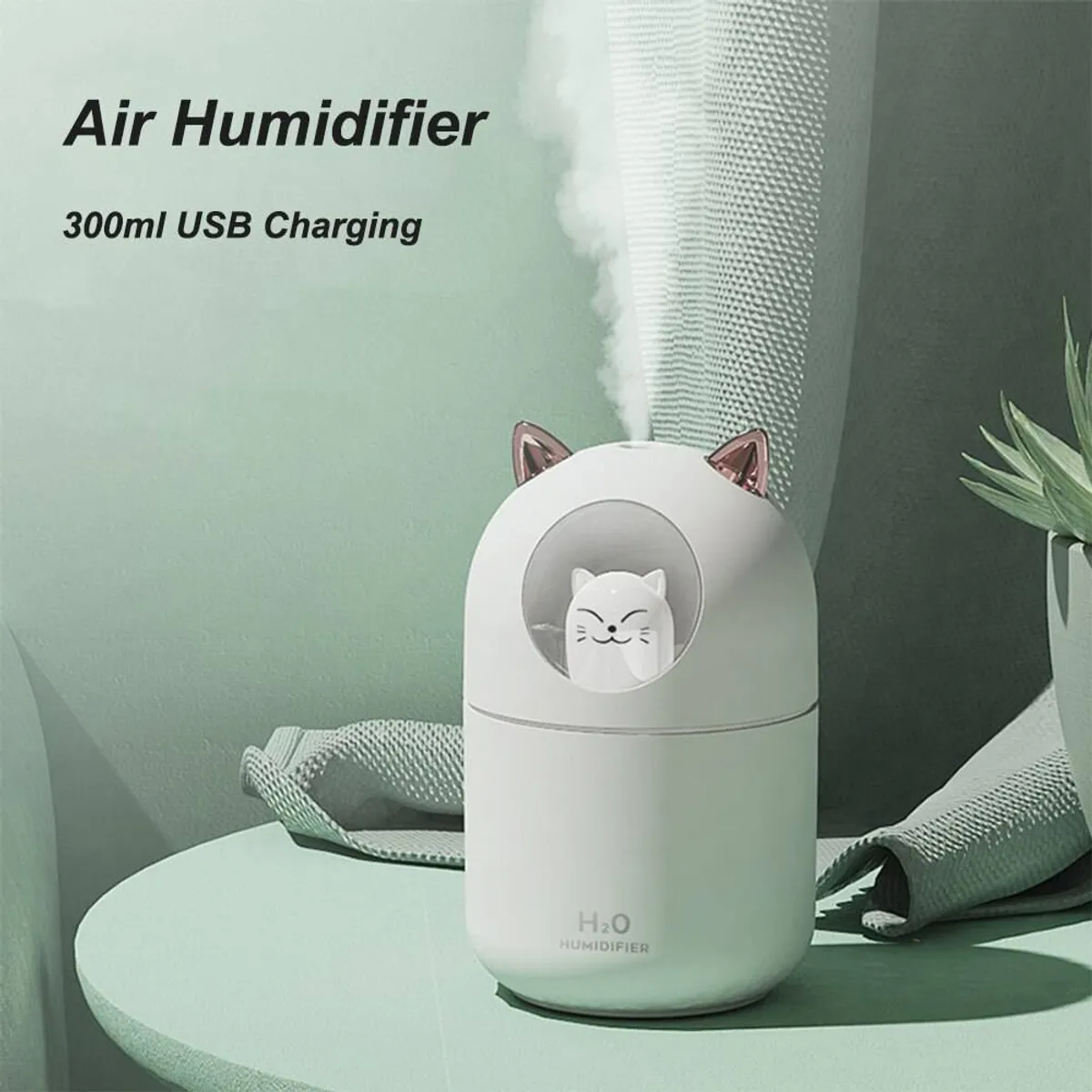 GENERICO - Humidificador Gato 300ml Blanco