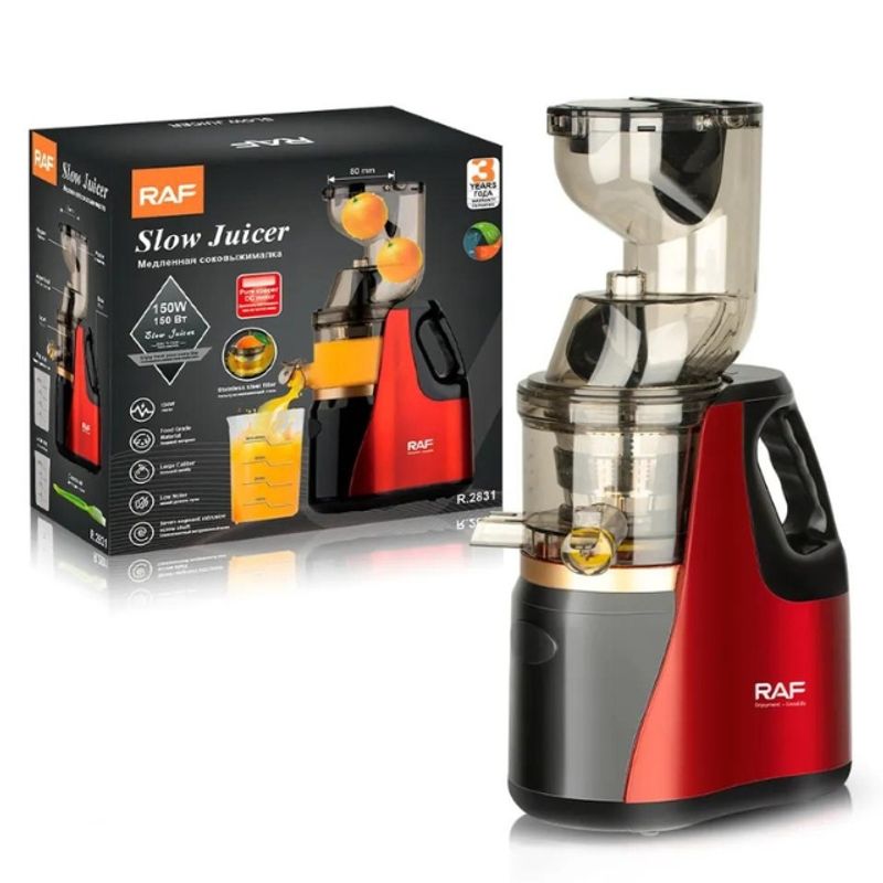 RAF - Extractor Exprimidor Eléctrico Doble Saca Jugo de Naranja y Frutas