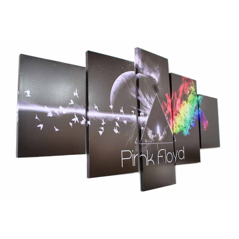 GENERICO - Pink Floyd cuadro poliptico de 150x 80 cm.