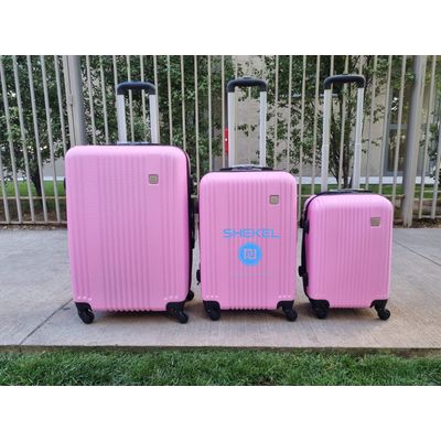 Imagen 2 del producto Set 3 Maletas Rigidas ABS Ruedas 360 Rosada pastel 26