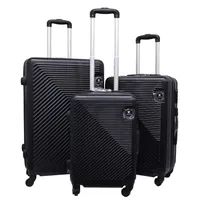 Set 3 Maletas Rigidas Ruedas 360 Negro 27