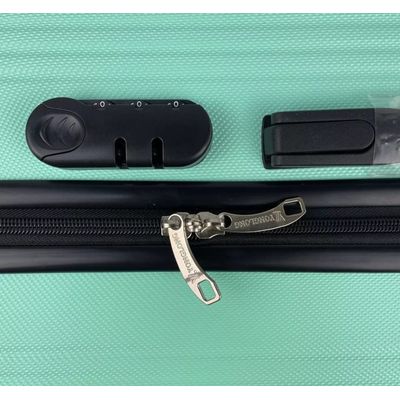 Imagen 2 del producto Set 3 Maletas Rigidas Ruedas 360 Verde Agua 26