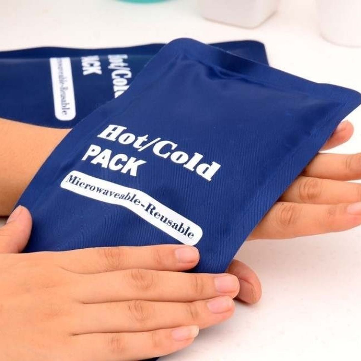 GENERICO - Compresa De Gel Calor Y Frío 13 cm Ancho X 23 cm Largo